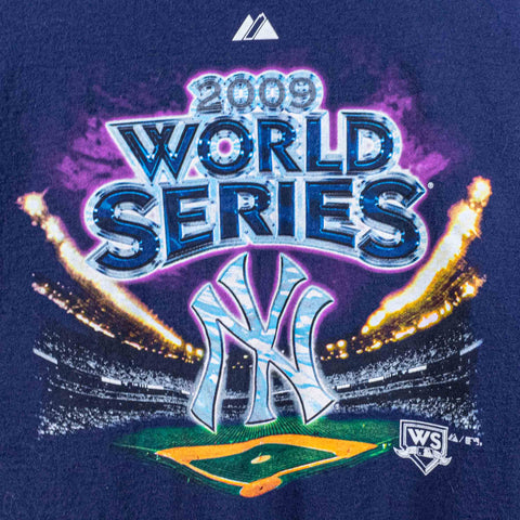 2009 MLB World Series T-Shirt Long Sleeve Yankees Majestic