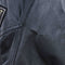 US Navy Patch Leather Jacket Distressed