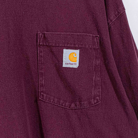 Carhartt Patch Logo Pocket T-Shirt Long Sleeve