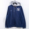 NIKE New York Yankees Zip Hoodie Sweatshirt Swoosh MLB Baseball Distressed