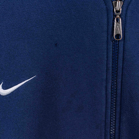 NIKE New York Yankees Zip Hoodie Sweatshirt Swoosh MLB Baseball Distressed