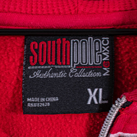SouthPole Spell Out Zip Hoodie Sweatshirt Hip Hop