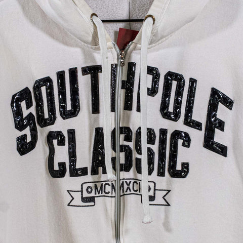 SouthPole Classic Spell Out Zip Hoodie Sweatshirt Hip Hop