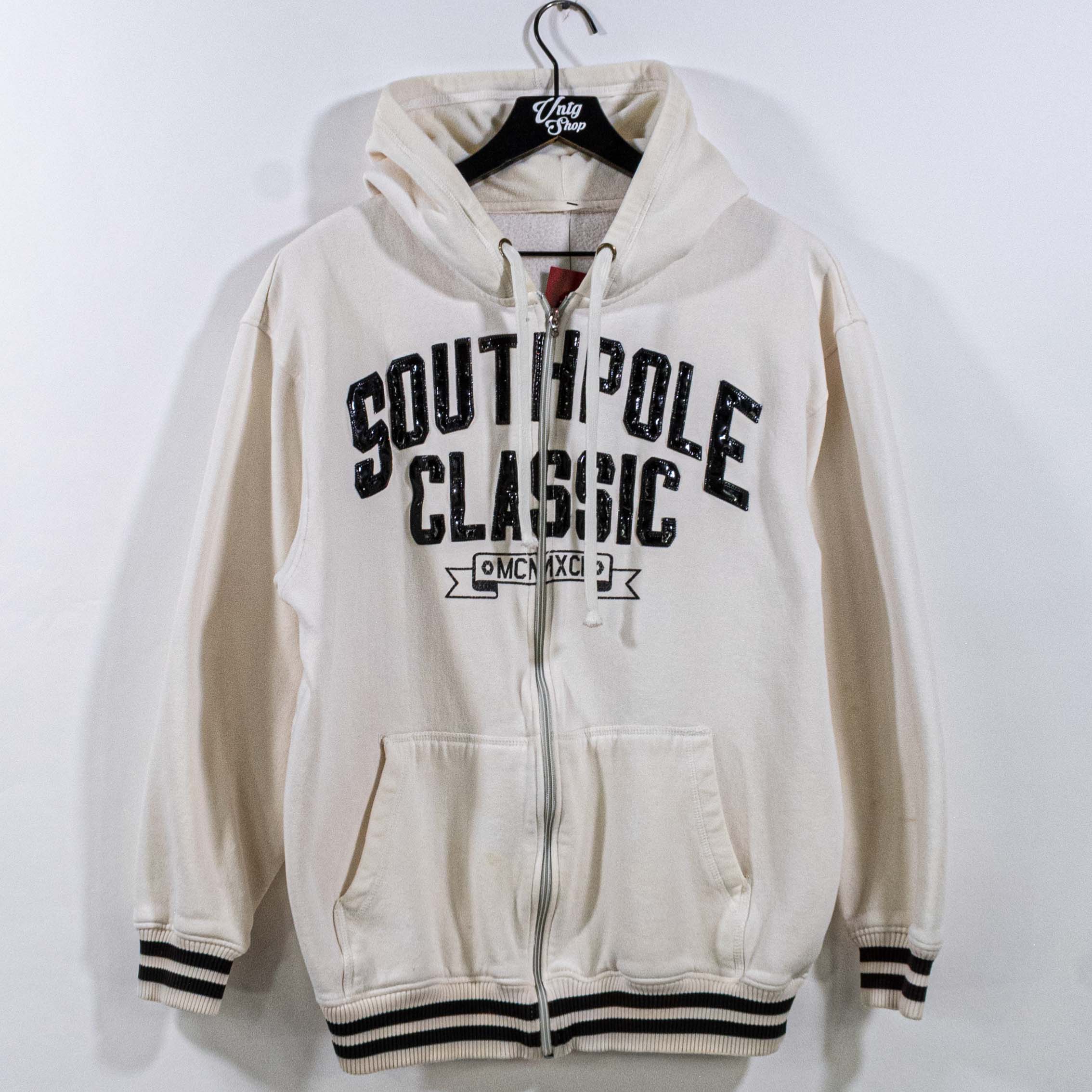 SouthPole Classic Spell Out Zip Hoodie Sweatshirt Hip Hop– VNTG Shop