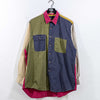 Color Block Button Shirt Twickers Kenneth Gordon