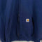 Carhartt Patch Logo Zip Hoodie Sweatshirt Sun Faded Workwear