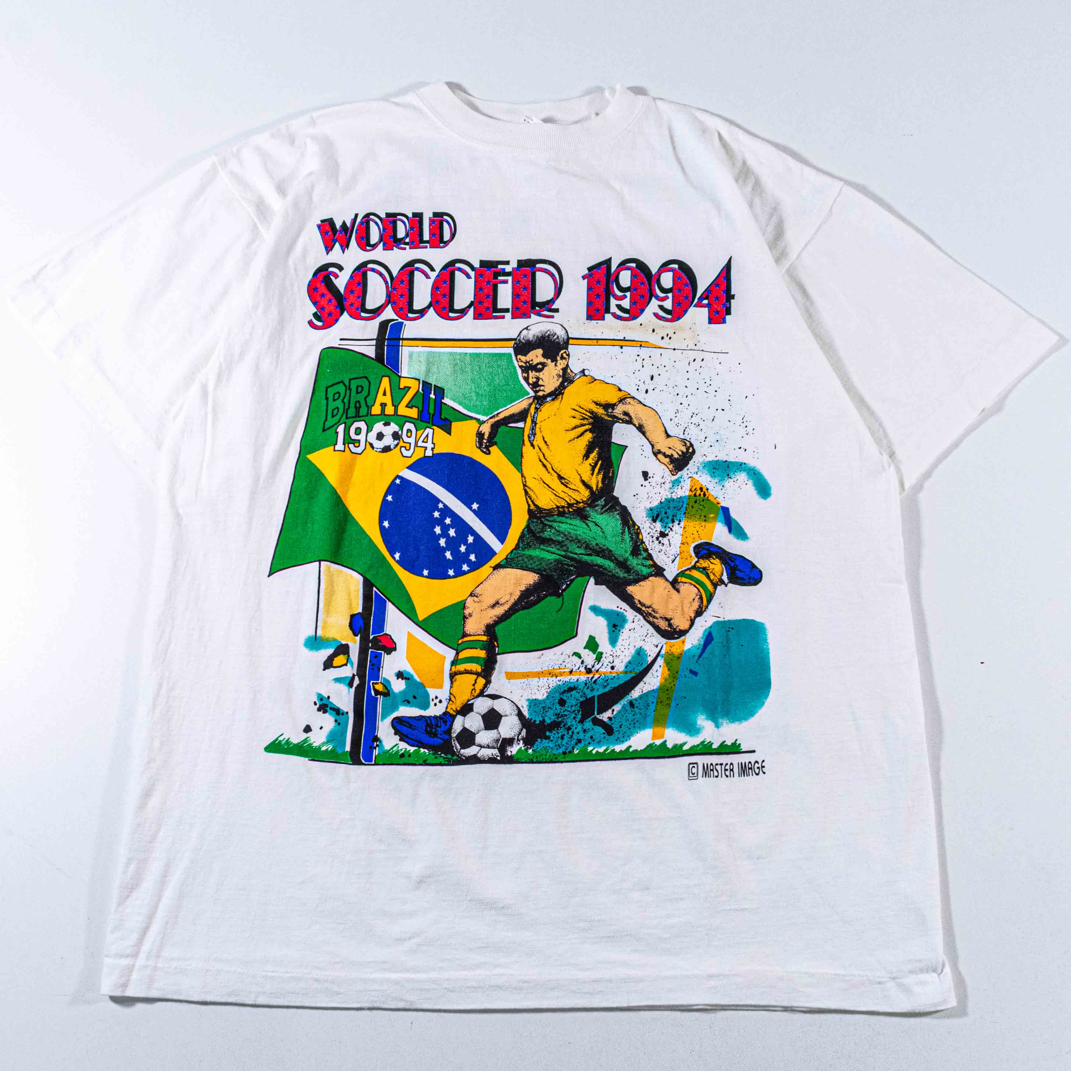 World Cup 1994 Soccer Brazil Big Print T-Shirt– VNTG Shop