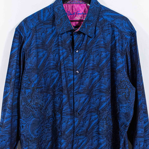 Robert Graham Limited Edition Shirt Embroidered Flip Cuff