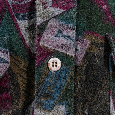 Fishing All Over Print Button Flannel Shirt Keystone Casuals