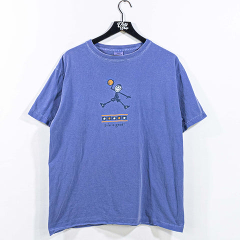 Life is Good Basketball T-Shirt Made in USA