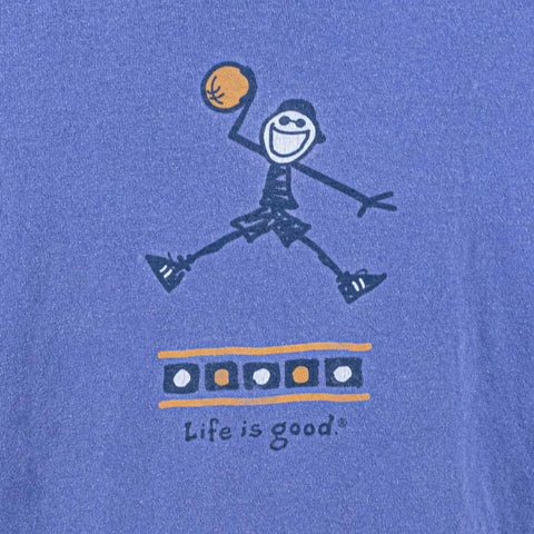 Life is Good Basketball T-Shirt Made in USA