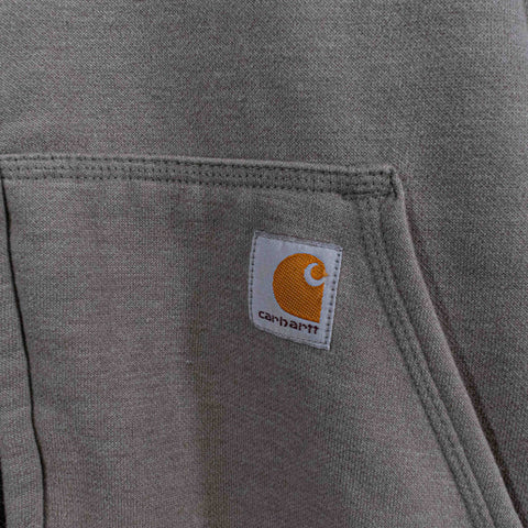 Carhartt Patch Logo Sherpa Lined Zip Hoodie Sun Faded