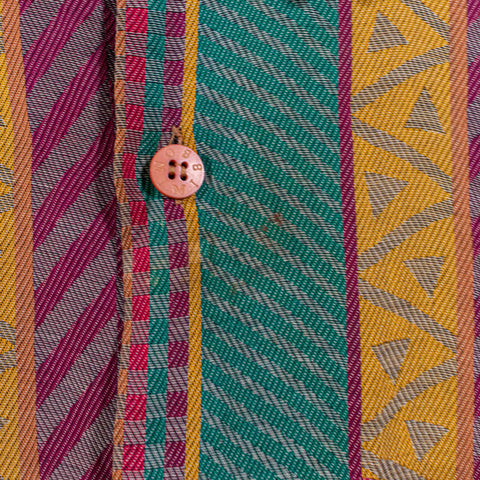 Missoni Button Up Shirt All Over Print Striped Made In Italy