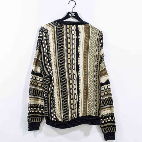 Textured Hip Hop Biggie Style Knit Sweater