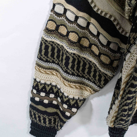 Textured Hip Hop Biggie Style Knit Sweater