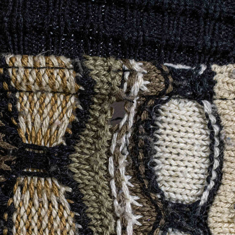 Textured Hip Hop Biggie Style Knit Sweater