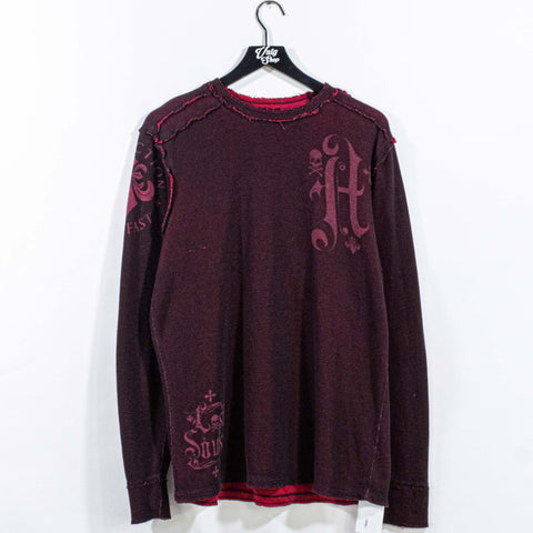 Affliction Live Fast Forever T-Shirt Lost Souls Long Sleeve Cyber Goth