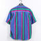 Multicolored Striped Short Sleeve Button Shirt Dockers