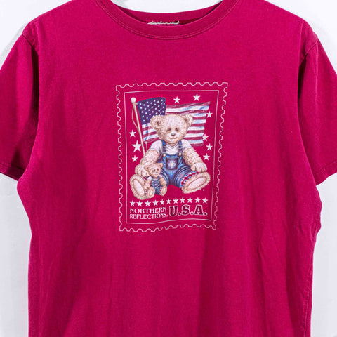 Northern Reflections Teddy Bear USA Stamp T-Shirt