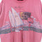 Bar Harbor Maine Sailing Boat T-Shirt Single Stitch Sun Faded