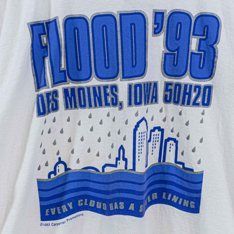 Flood 1993 Des Moine Iowa T-Shirt Every Cloud Has A Silver Lining