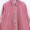 Armani Jeans Striped Button Denim Work Shirt Distressed