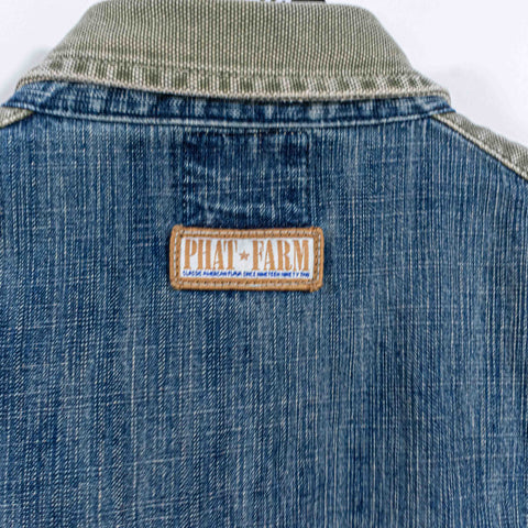 Phat Farm Military Denim Patch Jacket