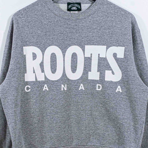ROOTS Canada Spell Out Sweatshirt Crewneck Made in Canada