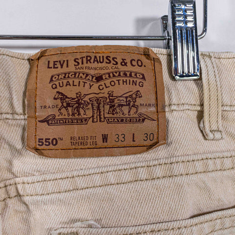 Levis 550 Orange Tab Jeans Relaxed Fit Tapered Leg