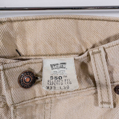 Levis 550 Orange Tab Jeans Relaxed Fit Tapered Leg