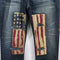 Winchester Patchwork American Flag Bandana Jeans