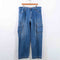 Old Navy Baggy Cargo Jeans Wide Leg