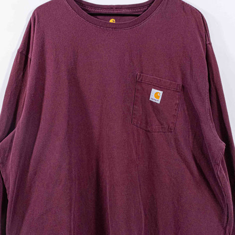 Carhartt Patch Logo Pocket T-Shirt Long Sleeve