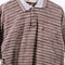 Otoki Textured Striped Polo Shirt Tonal