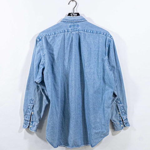 Polo Ralph Lauren Pony Blake Denim Button Shirt Distressed
