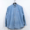 Polo Ralph Lauren Pony Blake Denim Button Shirt Distressed