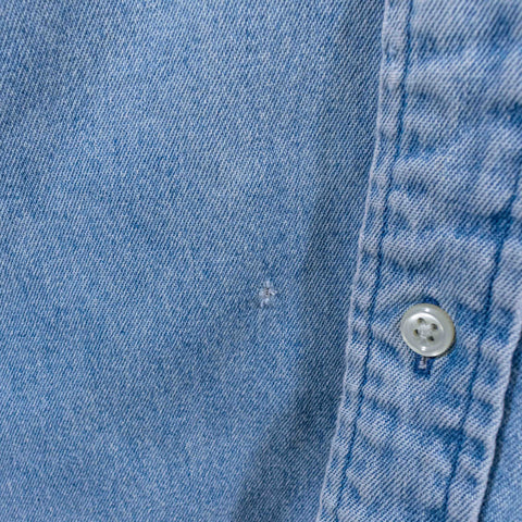 Polo Ralph Lauren Pony Blake Denim Button Shirt Distressed