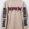 Justin Bieber Purpose World Tour T-Shirt Long Sleeve 2016