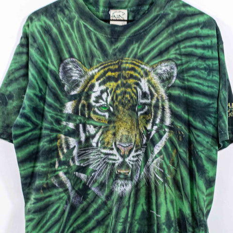 Habitat Tiger Tie Dye T-Shirt Busch Gardens Extinction