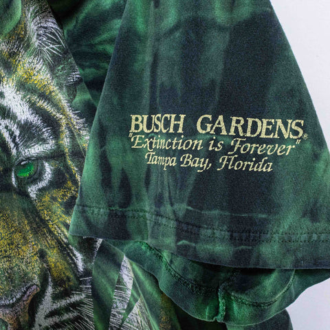 Habitat Tiger Tie Dye T-Shirt Busch Gardens Extinction