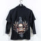 Tattoo Skull Dragon Wings Layered Button Shirt Xtreme Limit