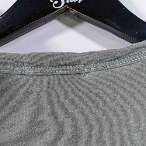 Buck Mason Slub Curved Hem T-Shirt Made in USA