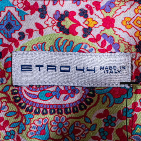 Etro Paisley Print Button Shirt Made in Italy