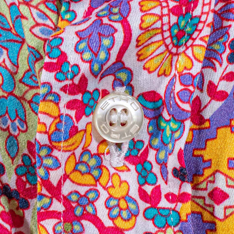 Etro Paisley Print Button Shirt Made in Italy