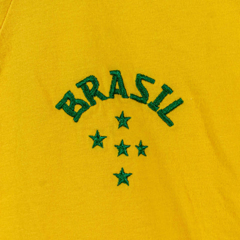 NIKE Swoosh Brazil Ringer T-Shirt Soccer Futbol Blokecore