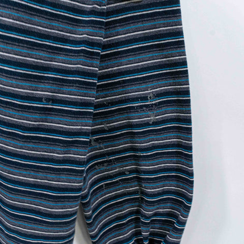 Levis Striped Zip Polo Shirt Long Sleeve