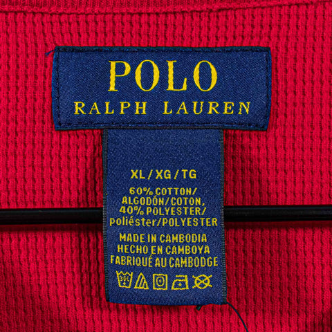 Polo Ralph Lauren Pony Waffle Thermal Long Sleeve Shirt