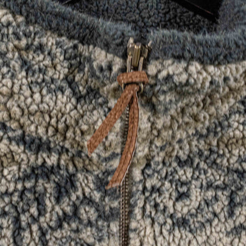 Snowflake Printed Deep Pile Fleece Pullover Club Room