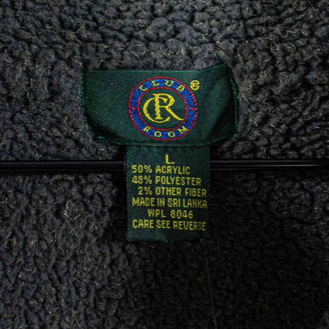 Snowflake Printed Deep Pile Fleece Pullover Club Room