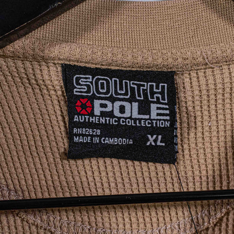 Southpole Logo Waffle Thermal Long Sleeve Shirt